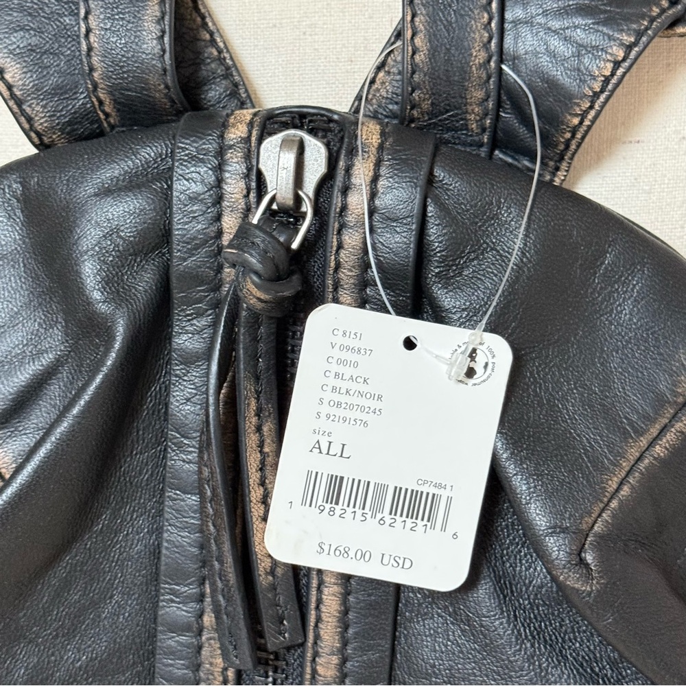 FREE PEOPLE West End Backpack - Black Leather - Picture 10 of 13